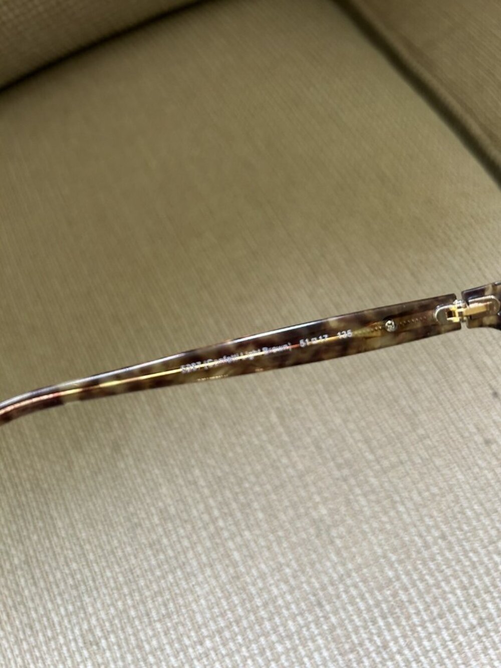 COACH Y2K frames Only Glasses NEW YORK HC6064 5287 Confetti Brown 51/17 135 Fun - Picture 9 of 16